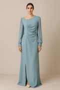 Celeste Ruched Evening Gown